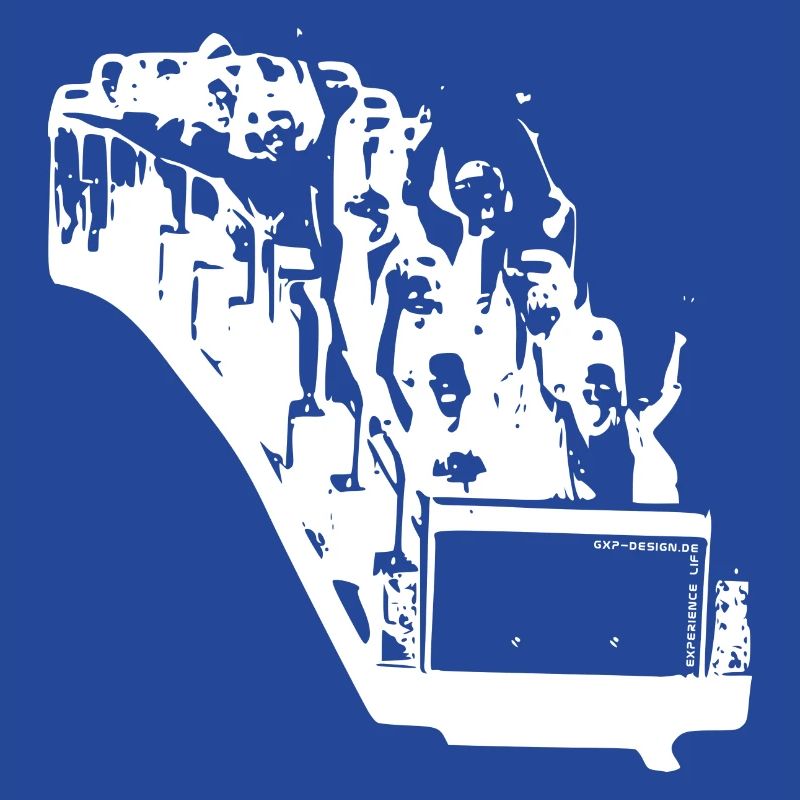 gxp life is a rollercoaster white - roller coastw