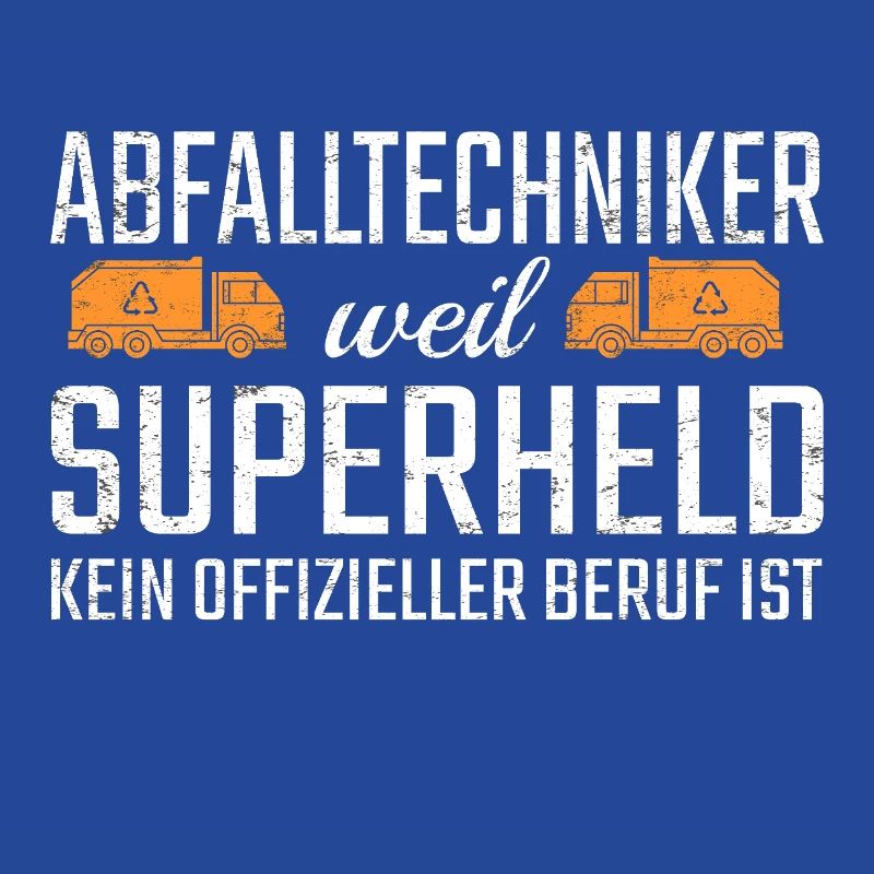 Abfalltechniker Superheld
