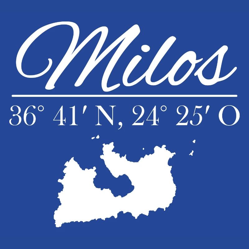 Milos Coordinates Design with Silhouette