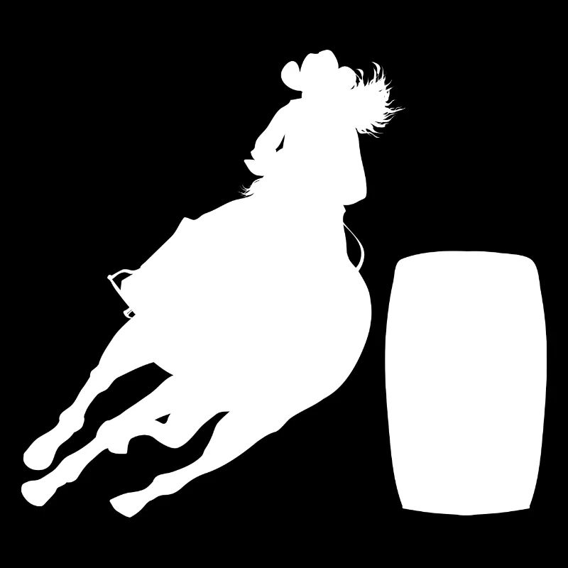 Rodeo Barrel Racing Pferd