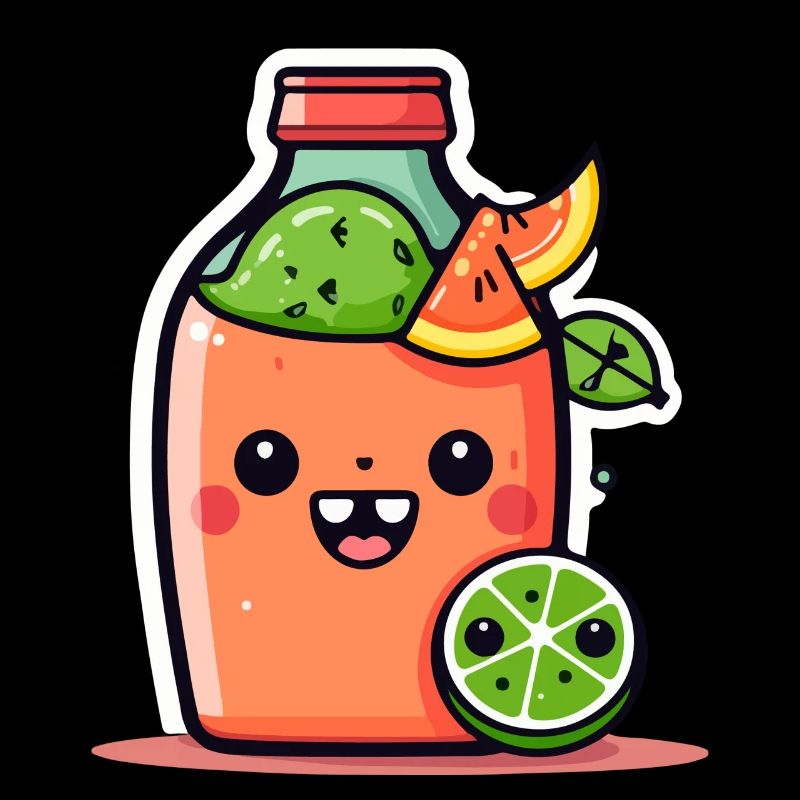 Jus de pastèque Kawaii