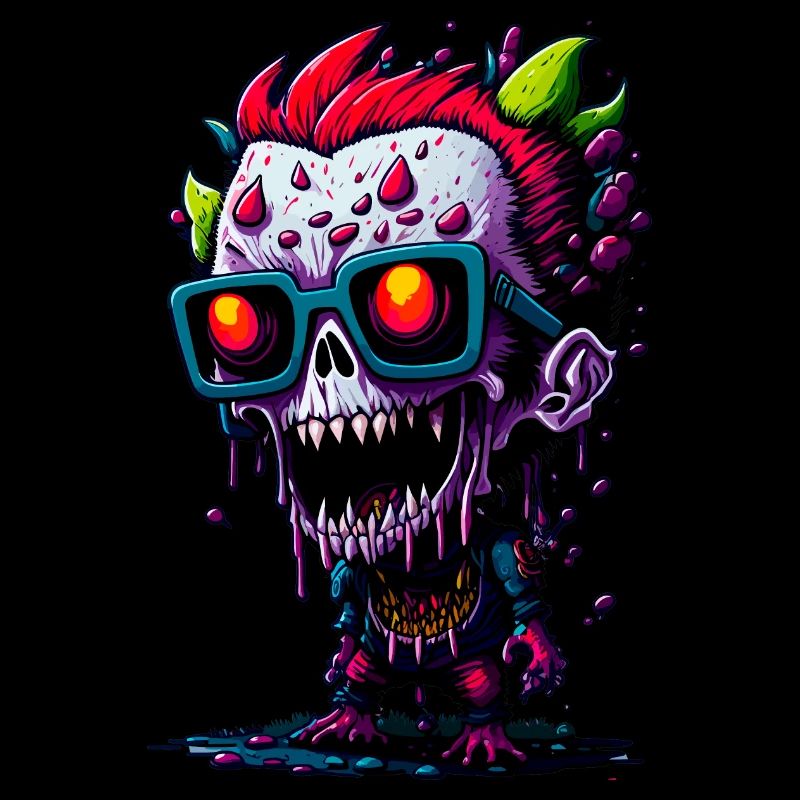 Zombie cool coloré