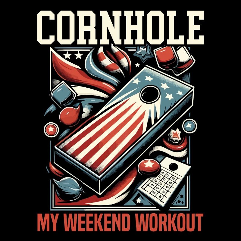 Funny Cornhole Player
