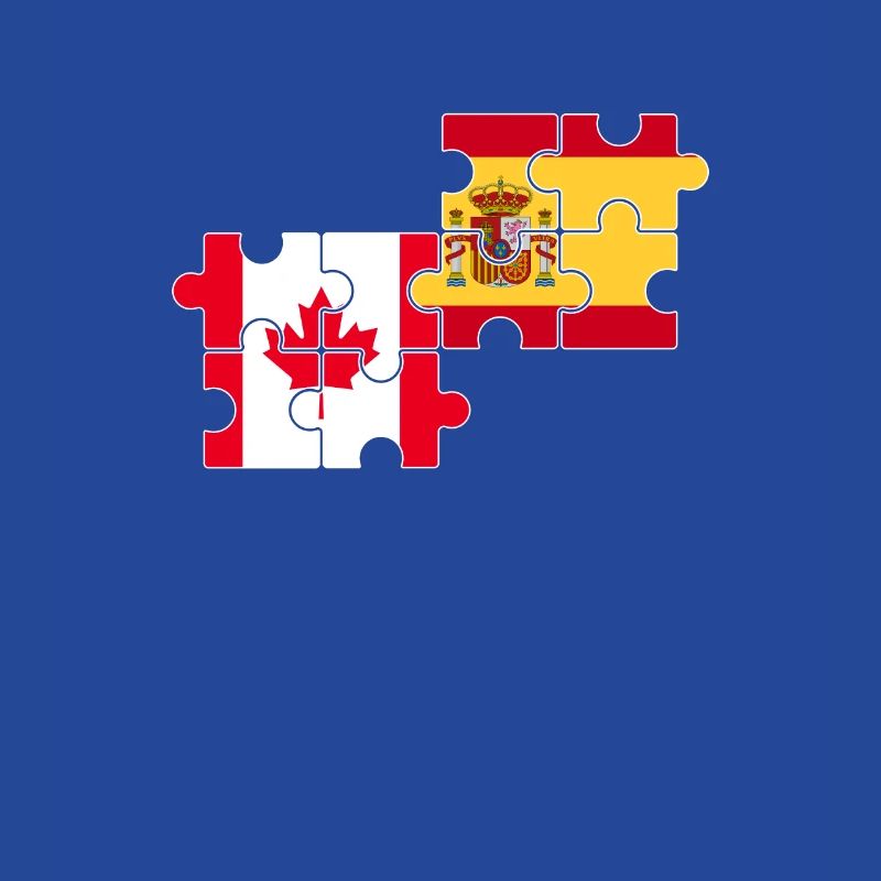 Canada Espagne Drapeau Hispano-Canadien