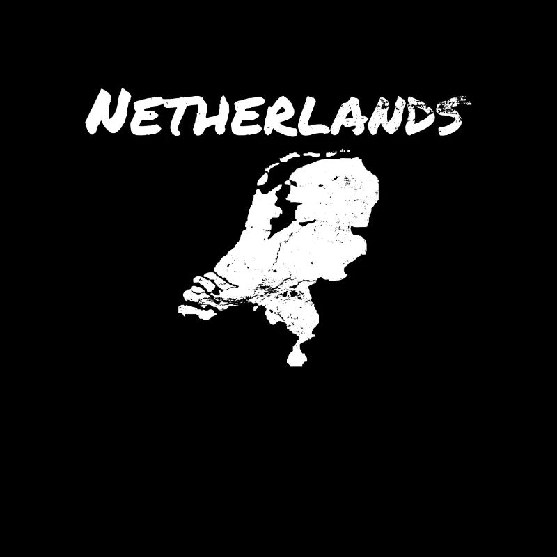Netherlands Vintage Map Dutch