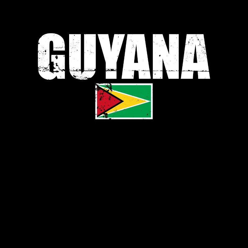 Guyane Vintage Guyanais drapeau guyanais