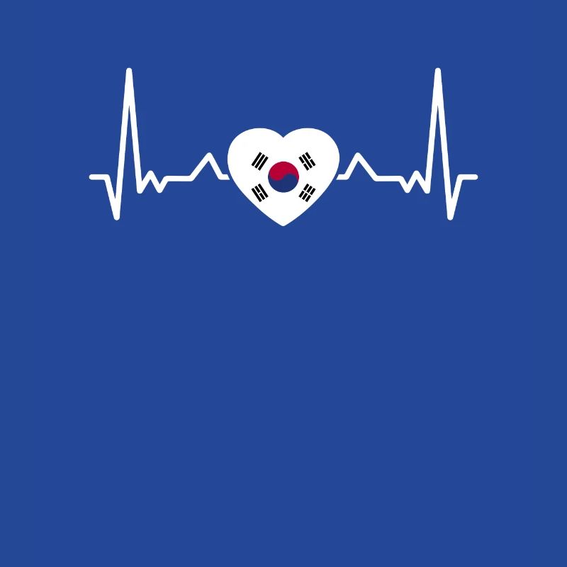 Corée du Sud Heartbeat Drapeau sud-coréen Coréens