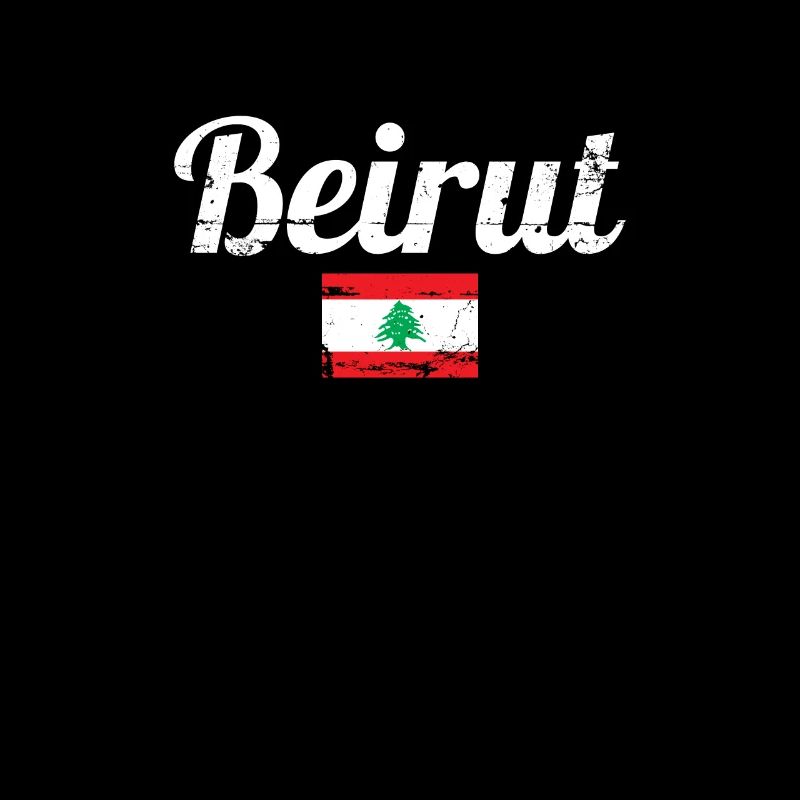 Beyrouth Liban Vintage Drapeau Libanais Libanais