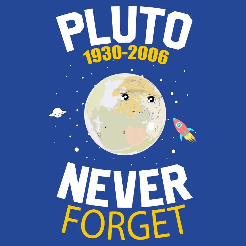 Never Forget Pluto Retro Style Funny Space Science