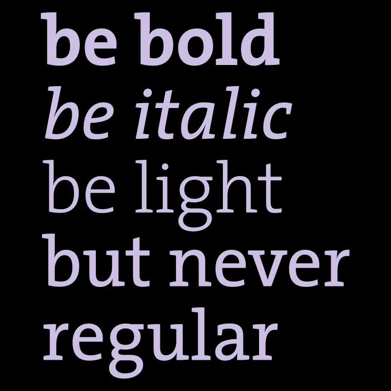 be never regular