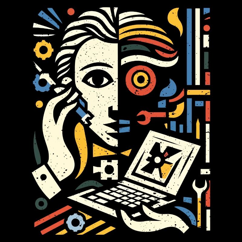 Cooles Techniker Kunst Geschenk