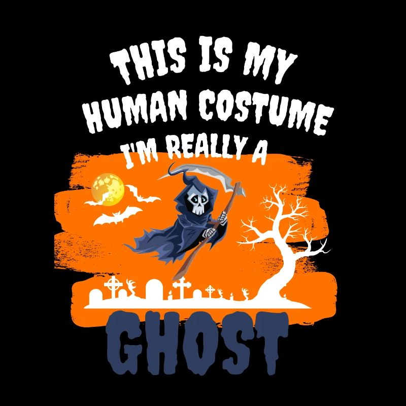 This is my costume actually I am a ghost