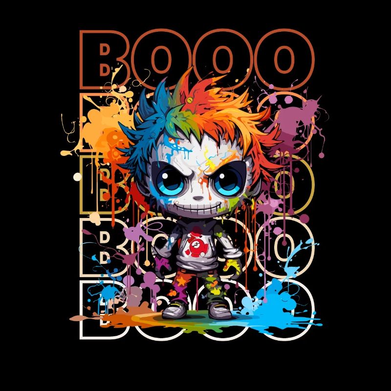Chibi Dance & Booo! Adorable Skeleton Tee