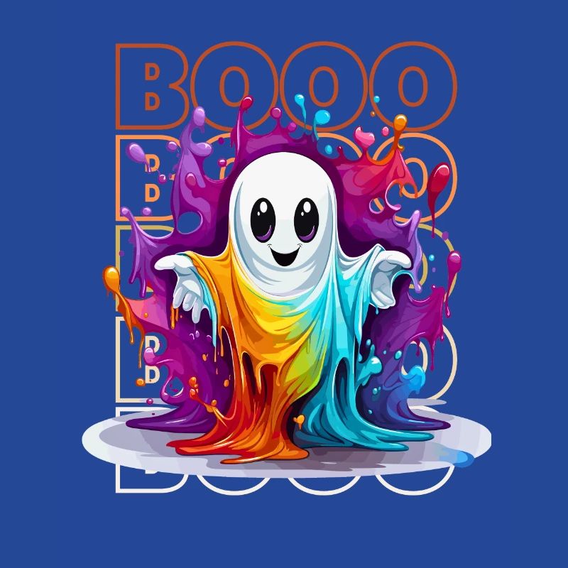 Chibi Float & Booo! Whimsical Wisp Tee!