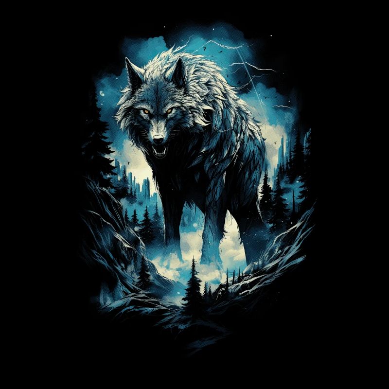 Wolf Wolves Middle Ages Dark Wilderness Nordic