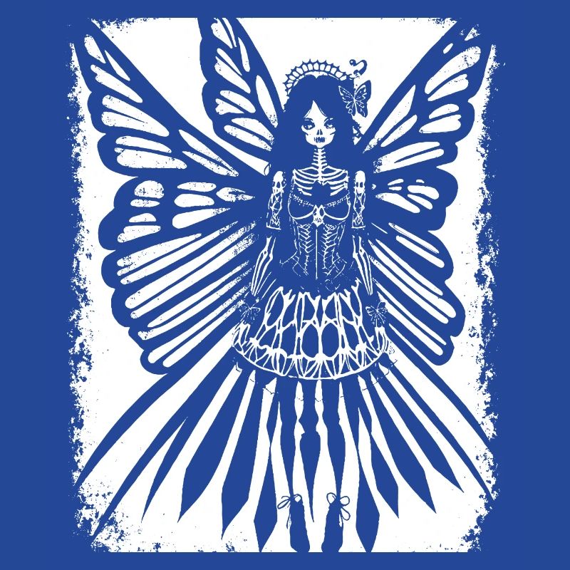 Fairycore Ästhetik Skelett Fee Goth Gothic G