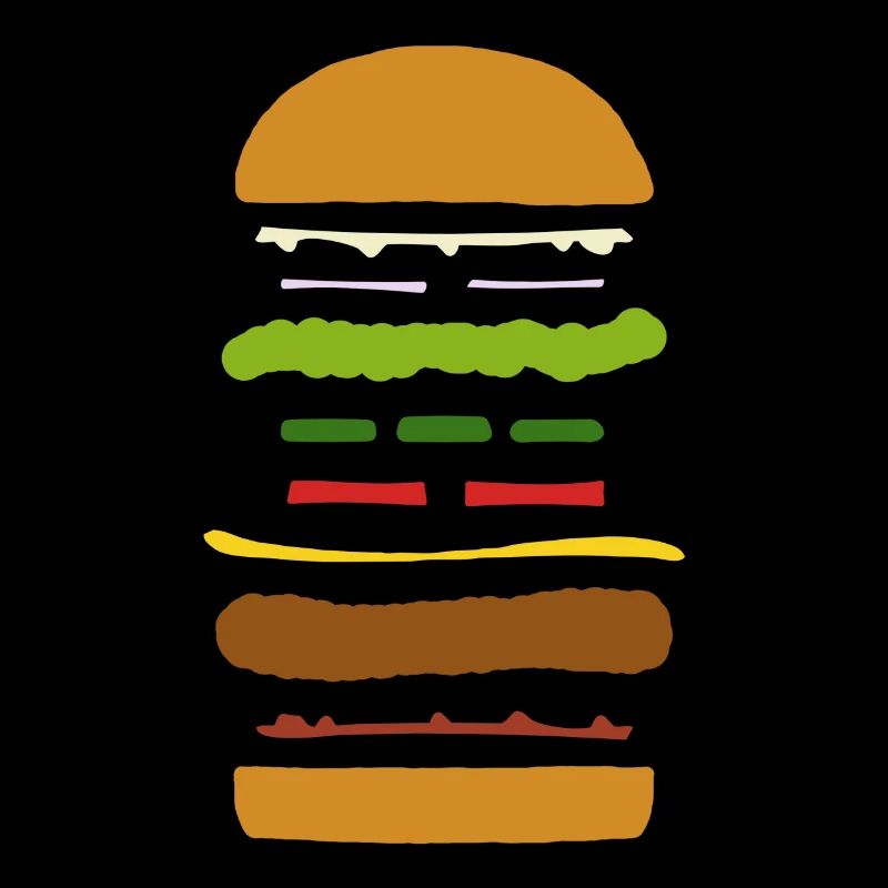 Exploded Burger