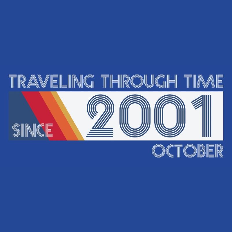 Funny Zeitreise Geburtstags Design October 2001