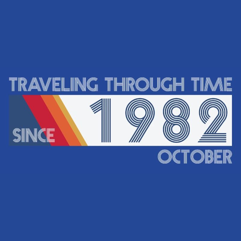 Funny Zeitreise Geburtstags Design October 1982