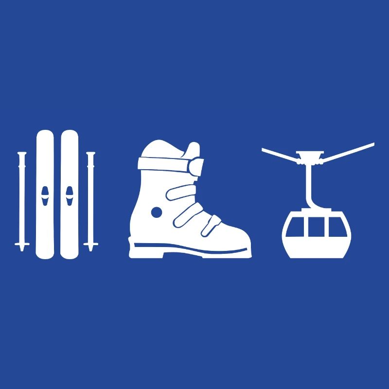 Ski Design in weiß