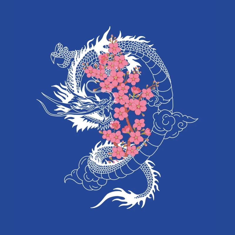 Japanischer Drache Kirschblüten Baum Sakura Tree