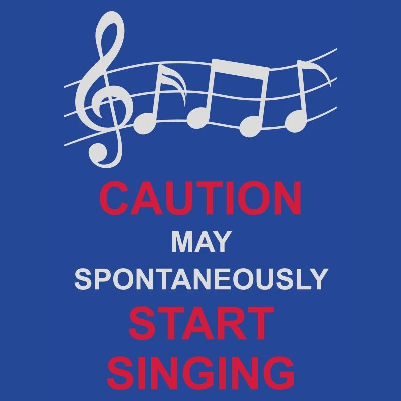 may spontaneously start singing