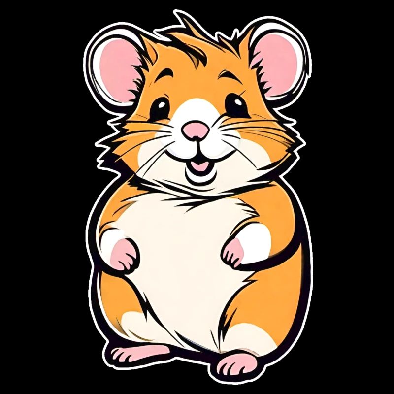 Hamster doré mignon