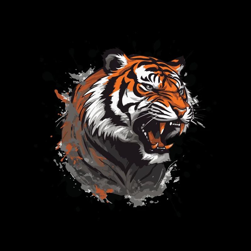 Tiger Kopf Symbol Tier