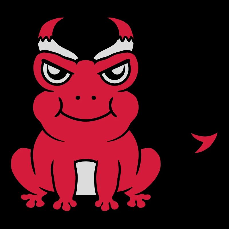 Teufel Hörner Frosch Dämon