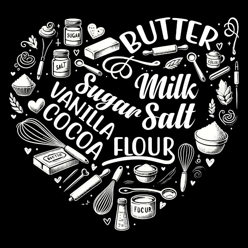 Heart Baking Pastry Baker Bread Bake Cake Bakers