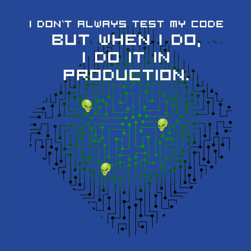 test code nerd joke spruch pc programmer geek i