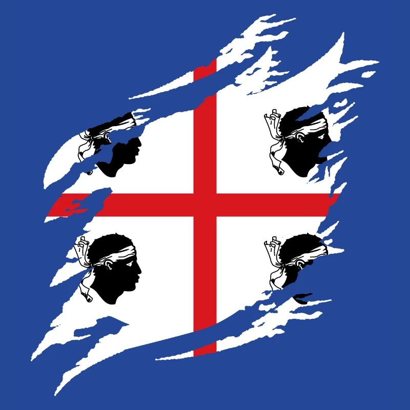 Drapeau de la Sardaigne Drapeau sarde Drapeau de la Sardaigne