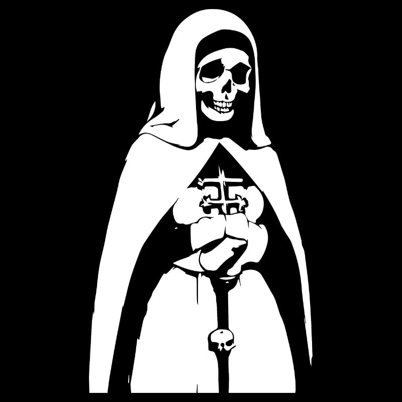 Treten Sie in den Schatten Einzigartige Horror-Nonne, Satanisch,