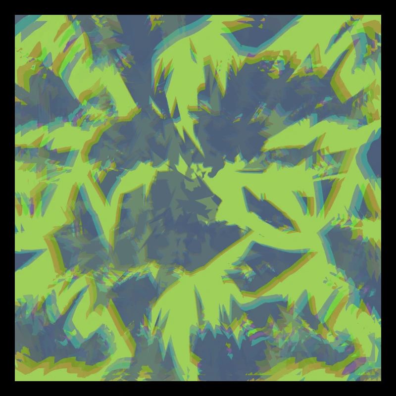 Chromatic Pattern Effect Optical Illusion