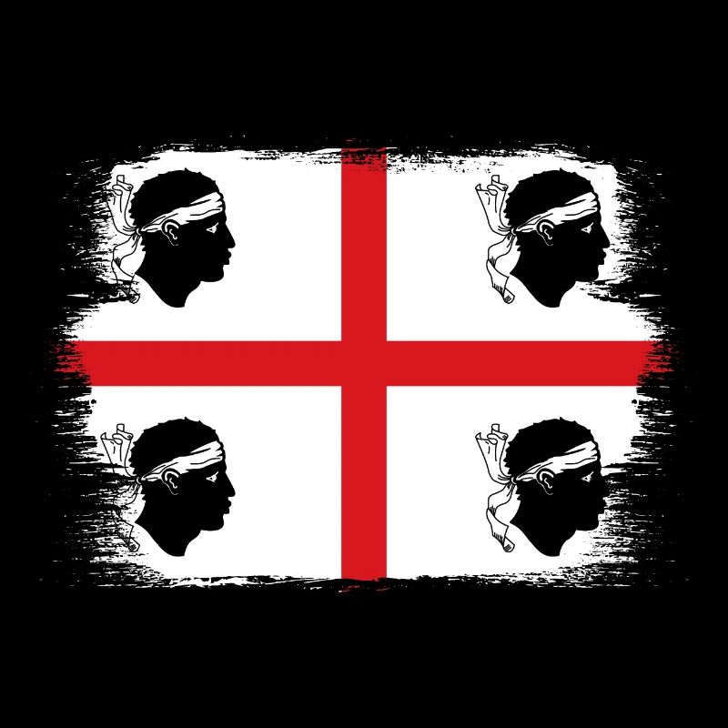 Drapeau de la Sardaigne Drapeau sarde Drapeau de la Sardaigne