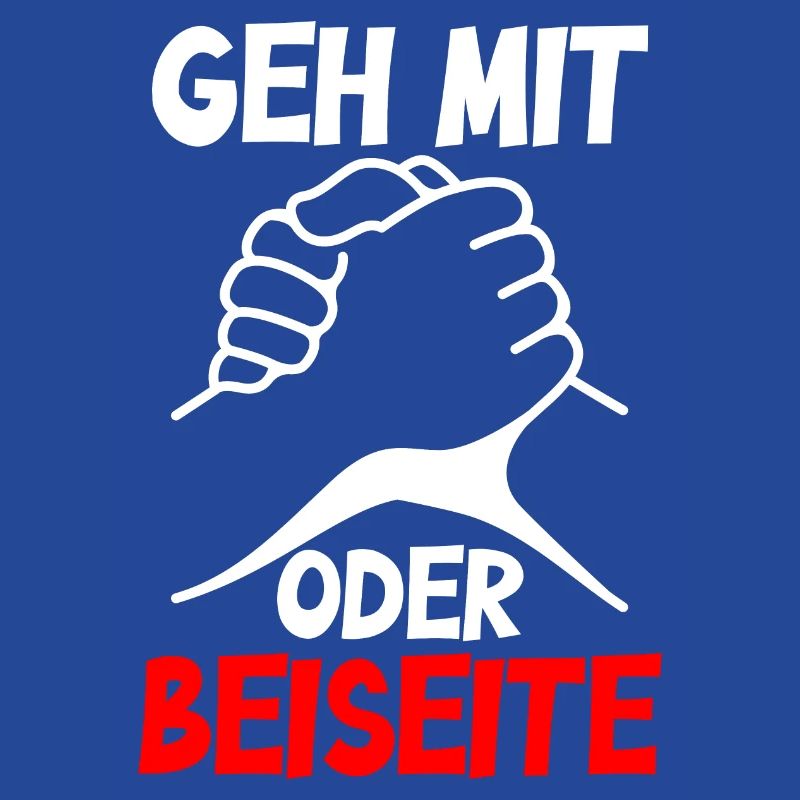 Geh mit oder beiseite - Design
