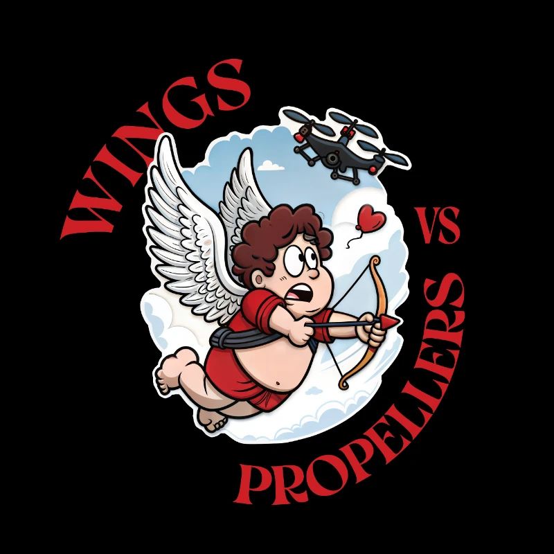 Ailes vs hélices, Cupidon vs Drone, Saint-Valentin