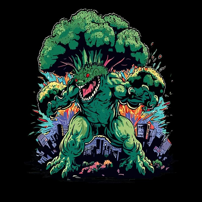 Brokkozilla monstre géant de brocoli