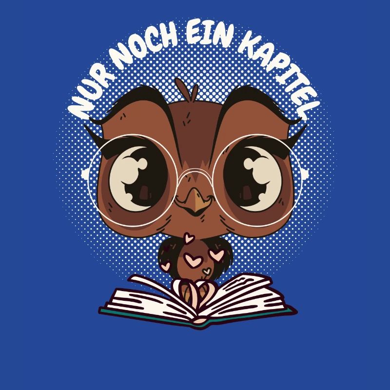 Süße Eule Buch "Nur noch ein Kapitel"