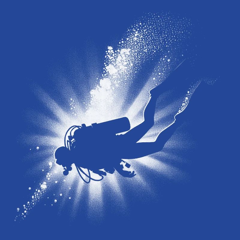 Plongée Light Beam Silhouette Design