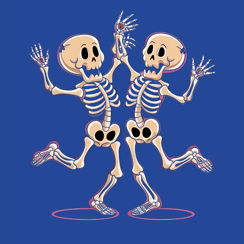 Figurines de squelette de danse joyeuse