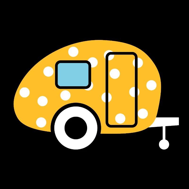 Caravan Egg Points Caravan Dots Camper Camping