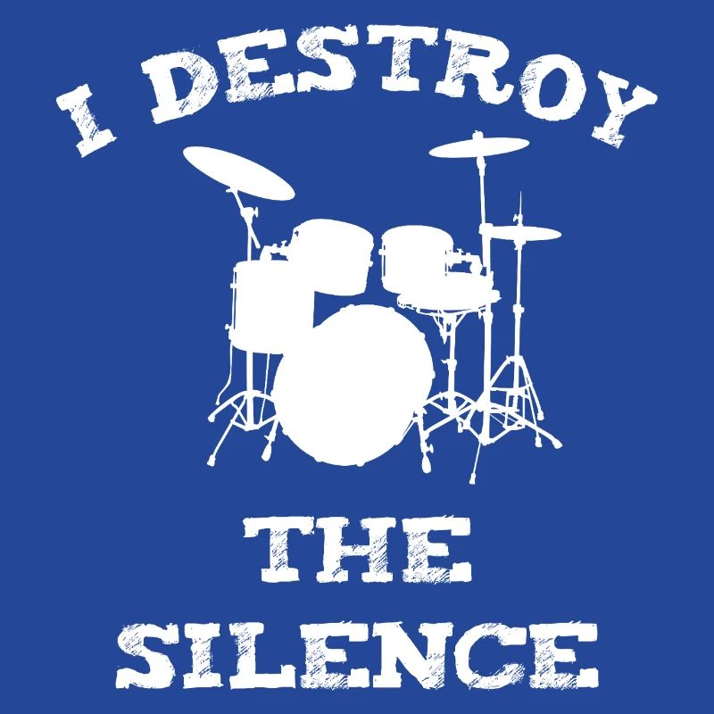 Rocking drummer with a statement