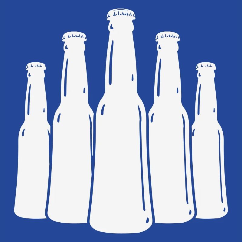 Beer Bottles Silhouette