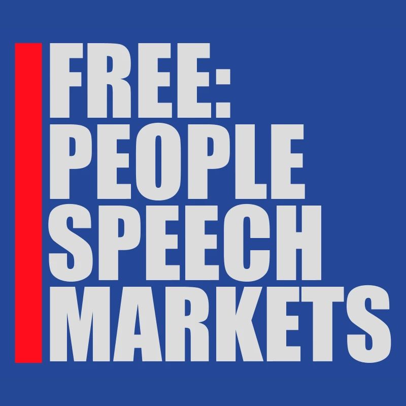 Marché de la liberté d’expression Peuple Libertarian Freedom Logo