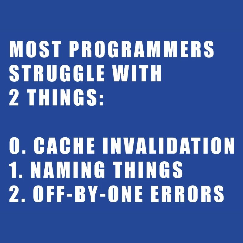 2 schwierige Dinge im Programmieren der Informatik