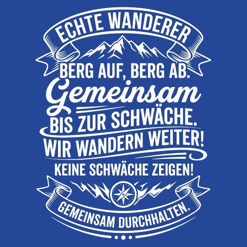 Echte Wanderer Gemeinsam Weiter