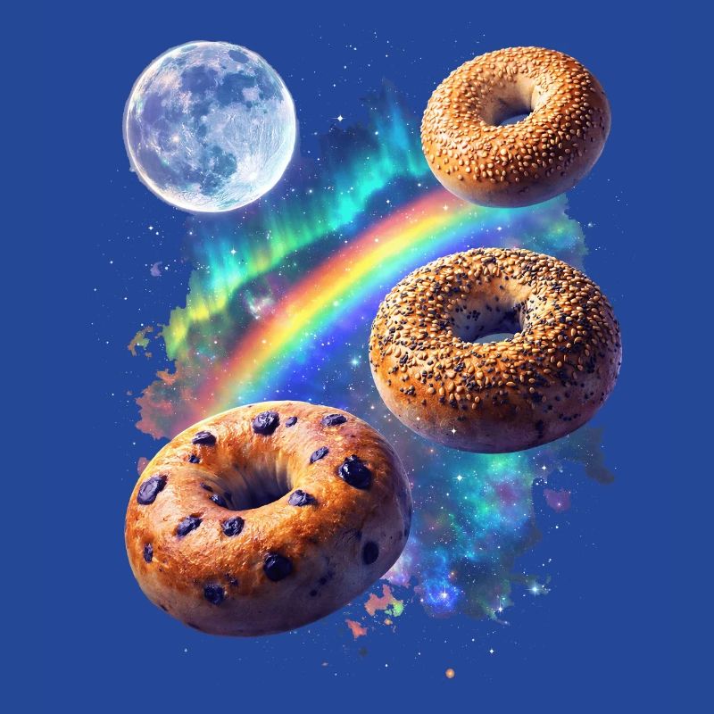 Cosmic donuts over rainbow space