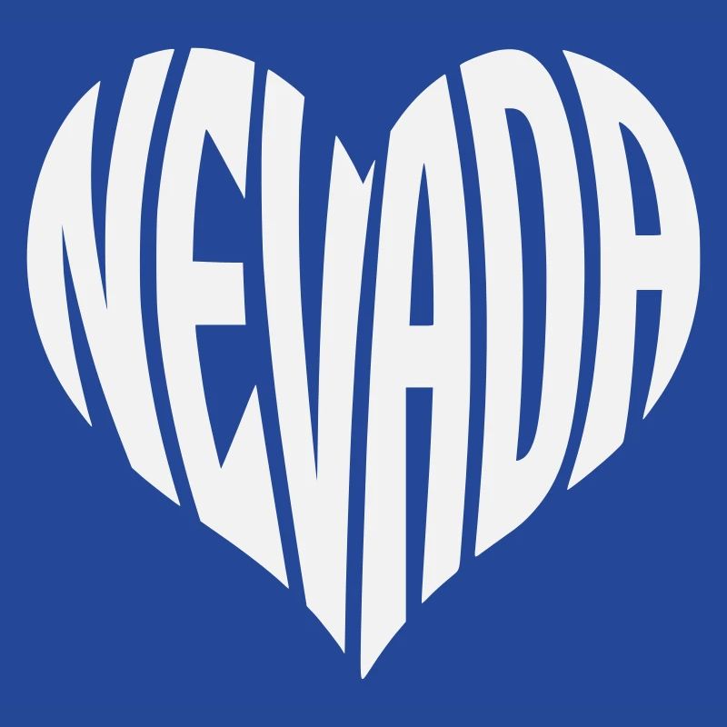 Nevada Heart Typography