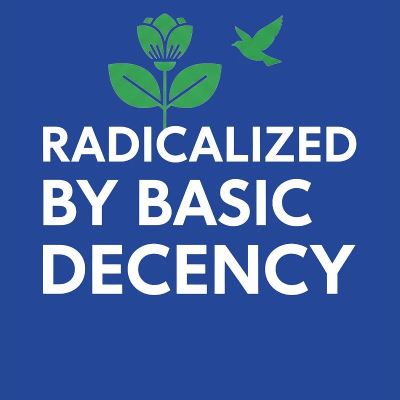 Radicalisé par la déclaration de décence de base sur le décalcomanie de chemise